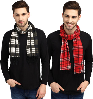 ANIXA Checkered Men Muffler(Pack of 2)