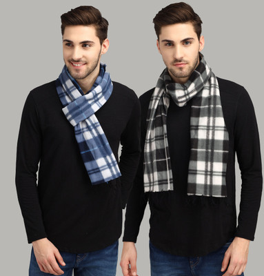 ANIXA Checkered Men Muffler(Pack of 2)