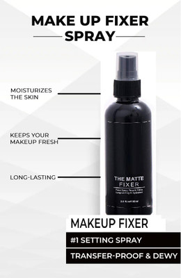 Aylily Matte Finish Long Lasting Setting Spray | Make up Fixer  Primer  - 100 ml(TRANSPARENT)