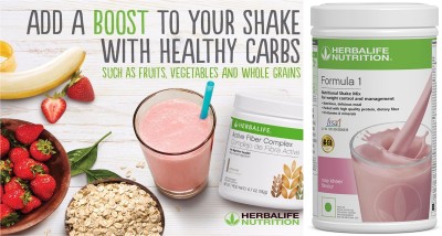 Herbalife Nutrition FORMULA 1 ROSE & KHEER (500g) + ACTIVE FIBER COMPLEX (200g) Plant-Based Protein(700 g, rose & fiber)