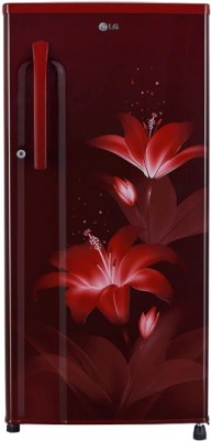 LG 188 L Direct Cool Single Door 3 Star Refrigerator(Ruby Glow, GL-B191KRGX/2021)