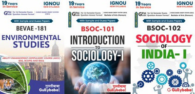 BEVAE-181 Environmentals Studies BSOC-101 Introduction To Sociology-I & BSOC-102 Sociology Of India-I(Paperback, GPH Panel of Experts)