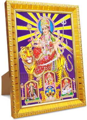 koshtak Maa Durga Ambe Sherawali With Maa Laxmi Saraswati Kali Religious Frame