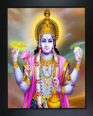 RV SALES vishnu ji photo frame for pooja room & wall Religious Frame