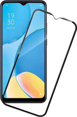 HUPSHY Edge To Edge Tempered Glass for OPPO A15s(Pack of 1)