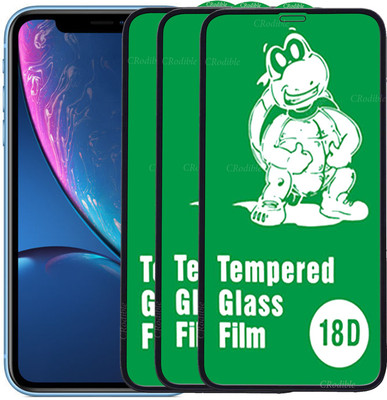DeepzHub Edge To Edge Tempered Glass for Apple iPhone XR(Pack of 3)
