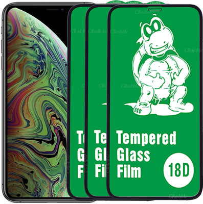 DeepzHub Edge To Edge Tempered Glass for Apple iPhone XS Max(Pack of 3)