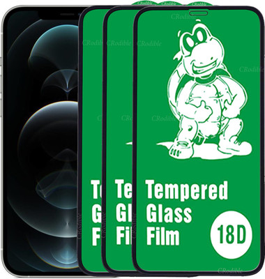DeepzHub Edge To Edge Tempered Glass for Apple iPhone 12 Pro Max(Pack of 3)