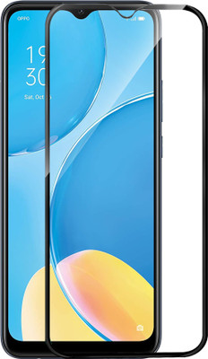 HUPSHY Edge To Edge Tempered Glass for OPPO A15s(Pack of 1)