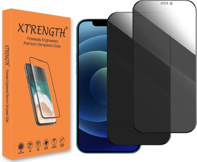 XTRENGTH Edge To Edge Tempered Glass for Apple iPhone 12 Pro Max(Pack of 2)