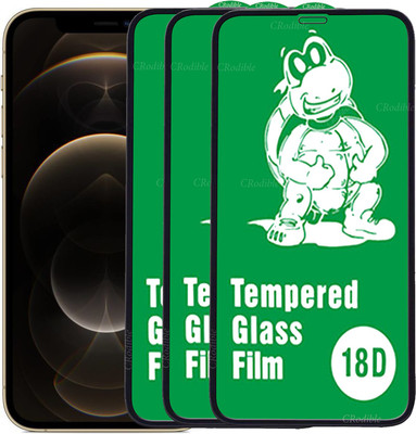 DeepzHub Edge To Edge Tempered Glass for Apple iPhone 12(Pack of 3)