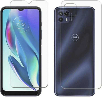 DOWRVIN Front and Back Tempered Glass for Motorola Moto G50 5G(Pack of 2)