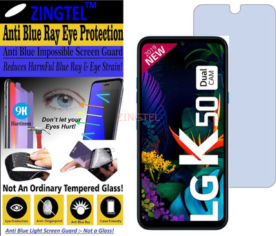 ZINGTEL Impossible Screen Guard for LG K50 (Impossible UV AntiBlue Light)(Pack of 1)