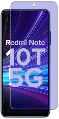 MUTAALI Tempered Glass Guard for Redmi Note 10T 5G Front Anti Blue(Pack of 1)