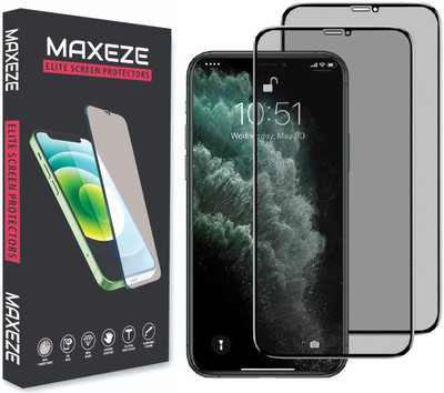 MAXEZE Tempered Glass Guard for Apple iPhone 11 Pro Max(Pack of 2)