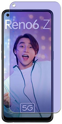 MUTAALI Tempered Glass Guard for OPPO Reno 6Z Front Anti Blue(Pack of 1)