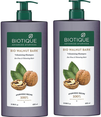 BIOTIQUE Walnut Bark Shampoo Combo Of 2(1300 ml)