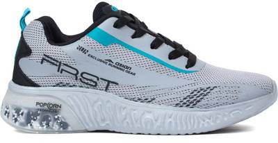 Popcorn-01 grey Running Shoes for Men I Sport Shoes for Boys with Beads Technology Sole for Extra Jump I Memory Foam Insole� Walking Shoes For Men  (Grey, Black)