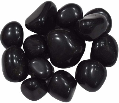 Green Plant indoor Black112162 Regular Round Marble Stone(Black 2 kg)