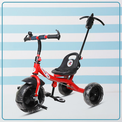 Stepupp Grow STP G RED COLOR PARENT HANDLE FOR KIDS AND BABY -07 Tricycle(Red)