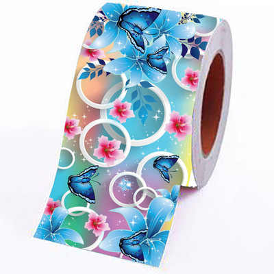 HD PRINT HOUSE Vinyl Floral & Botanical Maroon Wallpaper(L x W: 122 cm x 16 cm, Pack of 3)