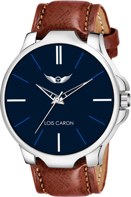 LOIS CARON LCS-4232 BLUE DIAL & BROWN STRAP WATCH FOR BOYS Analog Watch  - For Boys