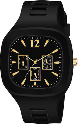 AARATI ENTERPRISE Stylish Square Dial Smooth Silicon Strap , Analog Watch Analog Watch 001 Analog Watch  - For Men