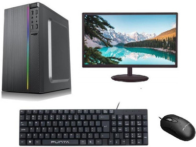 rionix I3 Core i3 (4 GB DDR3/500 GB/120 GB SSD/Windows 10 Pro/18.5 Inch Screen/GAMING I3/4GB/500GB WITH WINDOWS 10) with MS Office(Black)