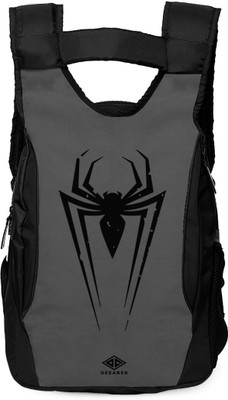 deeansh Unisex Printed Grey spider man School Bag College Bag Multipurpose Backpack 21 L Laptop Backpack(Grey)