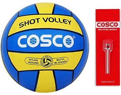 COSCO SHOT VOLLEYBALL WITH 1 AIR PIN SIZE 4 Volleyball - Size: 4(Standard, Pack of 1)