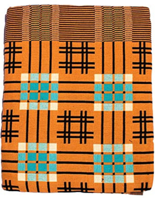 Tharunsha Elite Checkered Single AC Blanket for  Mild Winter(Cotton, Gold Yellow)