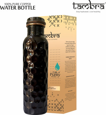 Tambra 950 ml Copper Bottle(Pack of 1, Black)