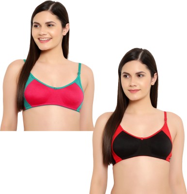 Earmark Women T-Shirt Non Padded Bra(Multicolor)