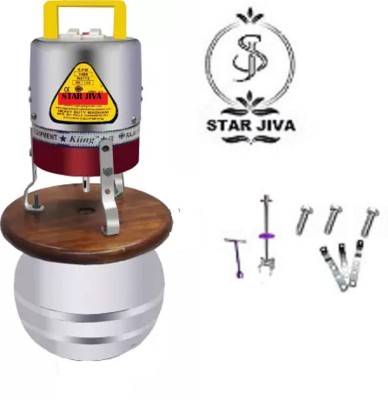 STAR JIVA COPPER Heavy Duty Curd Butter Churner/Madhani/Lassi Machine 18Ltrs With 2 way perculation attached with rat protected net and with extra accessories of rod phool POT MADHANI Butter Maker Churn