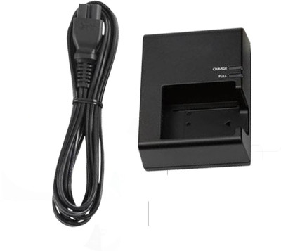 IJJA ower cable compatible wiIJJA LPE-10 camera charger with Canon EOS 1100D 1200D 1300D, Rebel T3 T5 T6, Kiss X50 X70 X80 SLR/DSLR Camera Camera Battery Charger (Black)  Camera Battery Charger(Black)