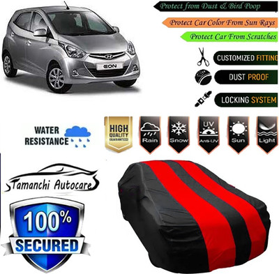 Tamanchi Autocare Car Cover For Hyundai Universal For Car(Red, Black)
