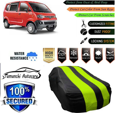 Tamanchi Autocare Car Cover For Mahindra Jeeto(Green, Black)