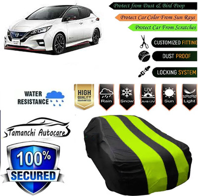 Tamanchi Autocare Car Cover For Nissan Leaf(Green, Black)