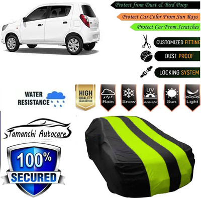 Tamanchi Autocare Car Cover For Maruti Suzuki Alto K10(Green, Black)