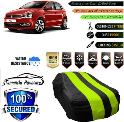 Tamanchi Autocare Car Cover For Volkswagen Polo Equisite(Green, Black)