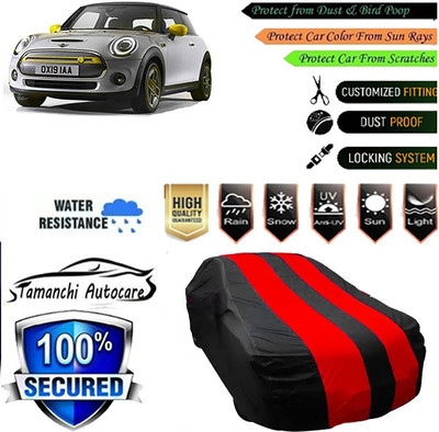 Tamanchi Autocare Car Cover For Mini Cooper Universal For Car(Red, Black)