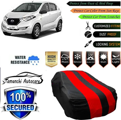 Tamanchi Autocare Car Cover For Datsun redi-GO(Red, Black)