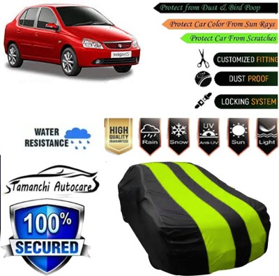 Tamanchi Autocare Car Cover For Tata Indigo CS(Green, Black)