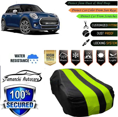 Tamanchi Autocare Car Cover For Mini Universal For Car(Green, Black)