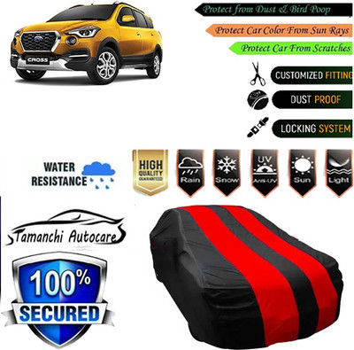 Tamanchi Autocare Car Cover For Datsun CROSS(Red, Black)