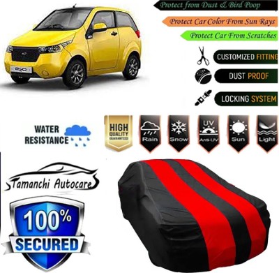 Tamanchi Autocare Car Cover For Mahindra Reva(Red, Black)