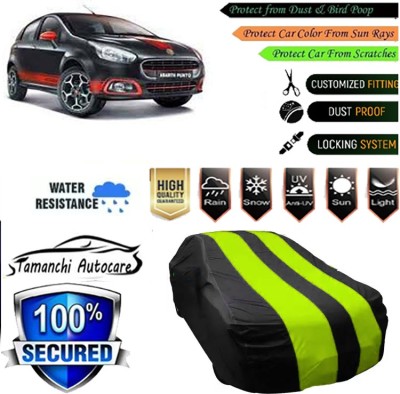 Tamanchi Autocare Car Cover For Fiat Abarth Punto(Green, Black)