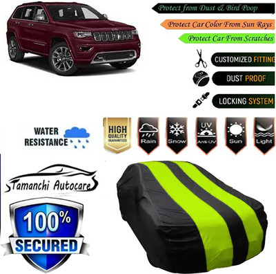 Tamanchi Autocare Car Cover For Jeep Grand Cherokee(Green, Black)