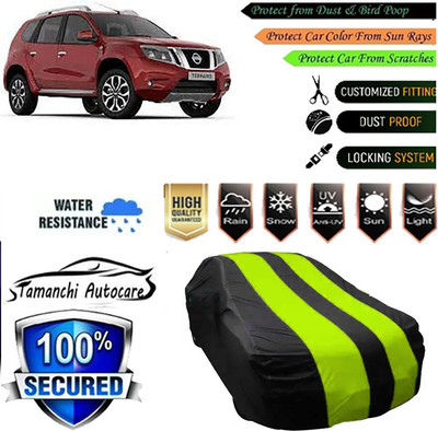 Tamanchi Autocare Car Cover For Nissan Terrano(Green, Black)