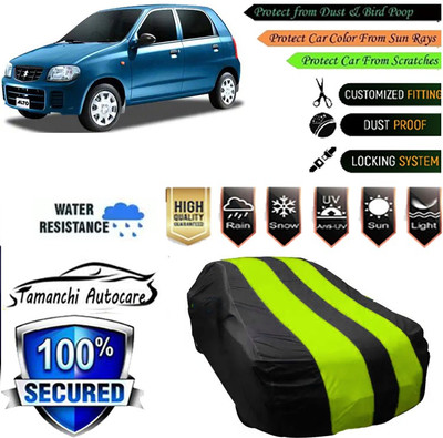 Tamanchi Autocare Car Cover For Maruti Suzuki Alto(Green, Black)